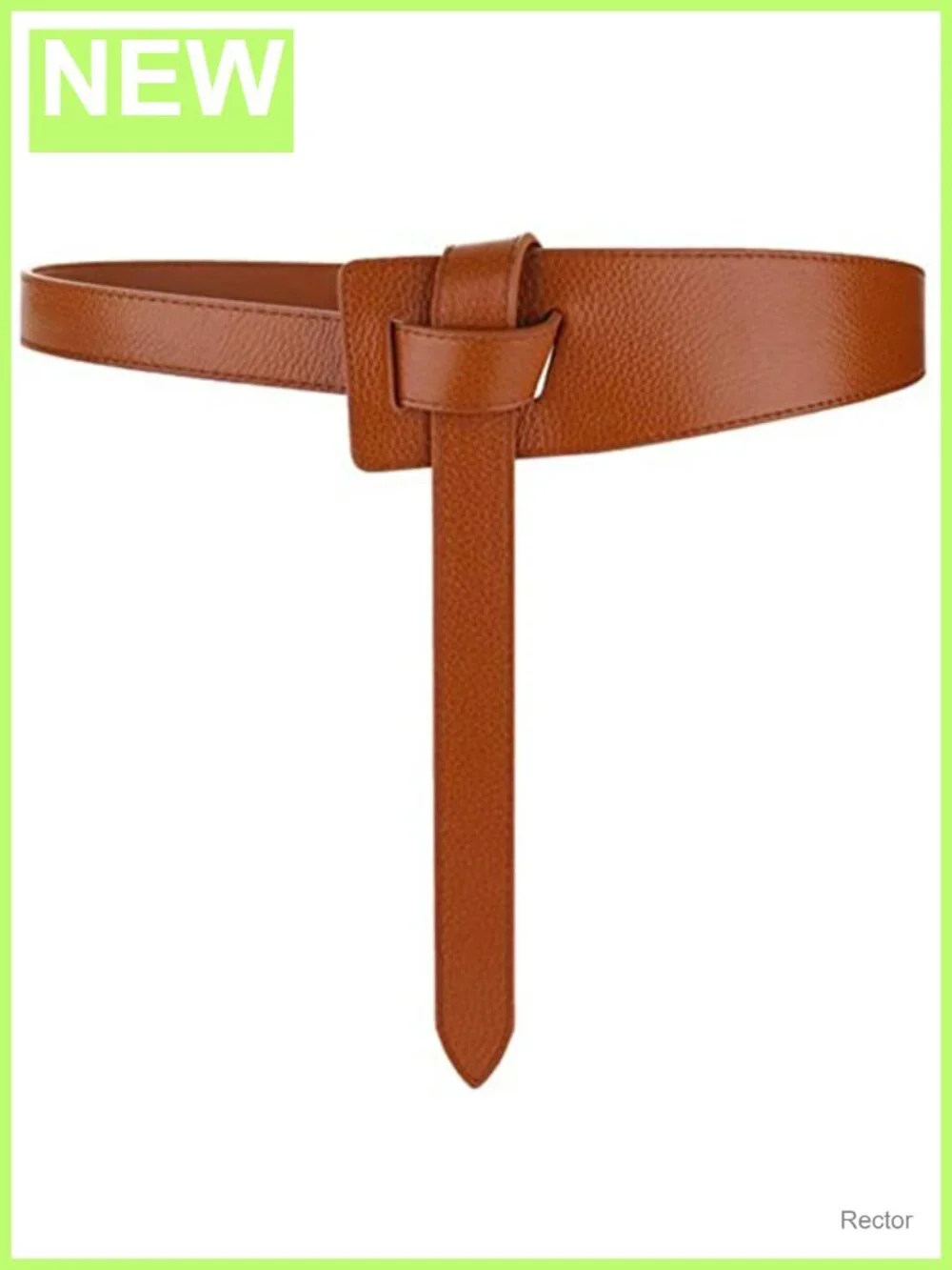 Genuine Leather Tie Knot Waist Belt for Women Dress Jeans Coat